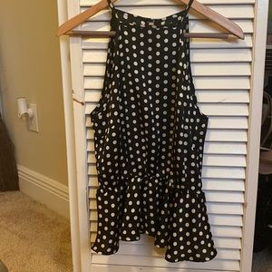 Peplum Polka Dots Top
